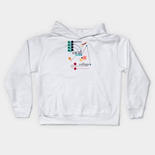 Graphic Notation - Color | Oral Collage Kids Hoodie